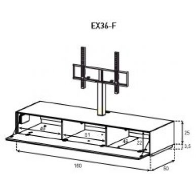 Стойка для ТВ Sonorous ELEMENT EX160 #4